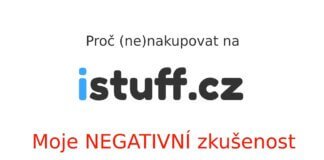Nedoporučuji nakupovat na iStuff.cz